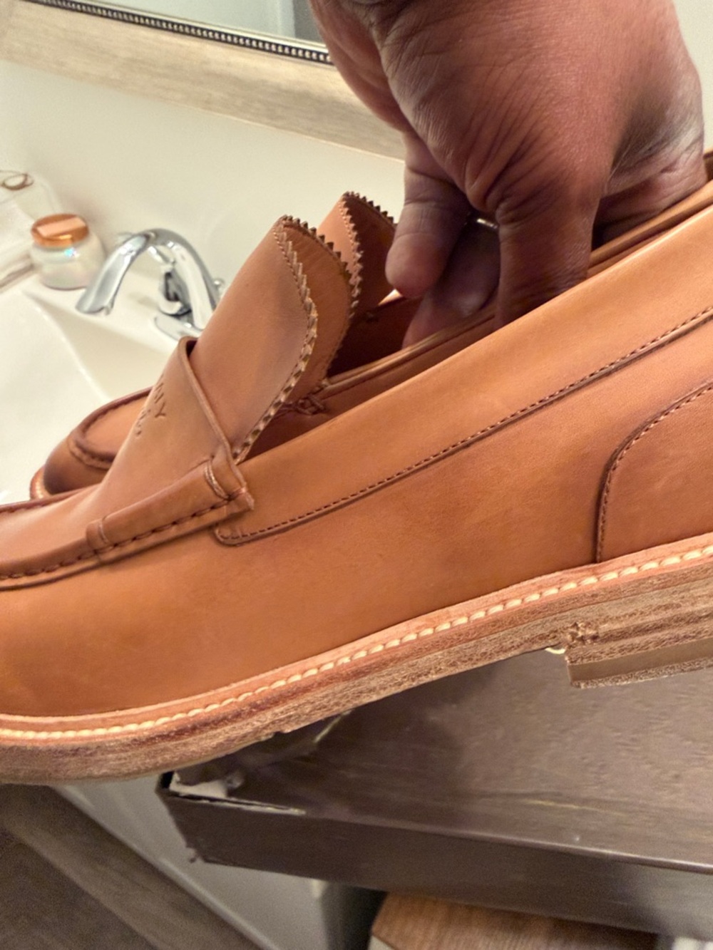 Gucci Brown Leather Penny Loafers - Picture 10 of 13